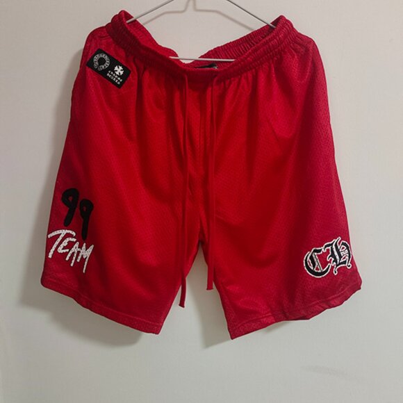 Chrome Hearts Red Shorts